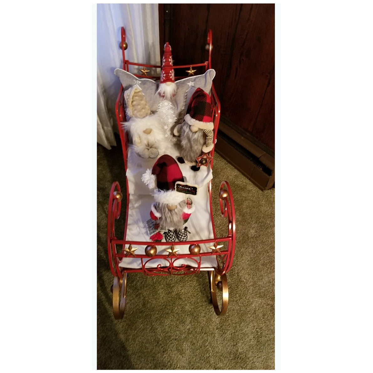 Sunset Vista Designs Star Sleigh- Christmas decor - 38 x 24.25 x 14.75-Inch