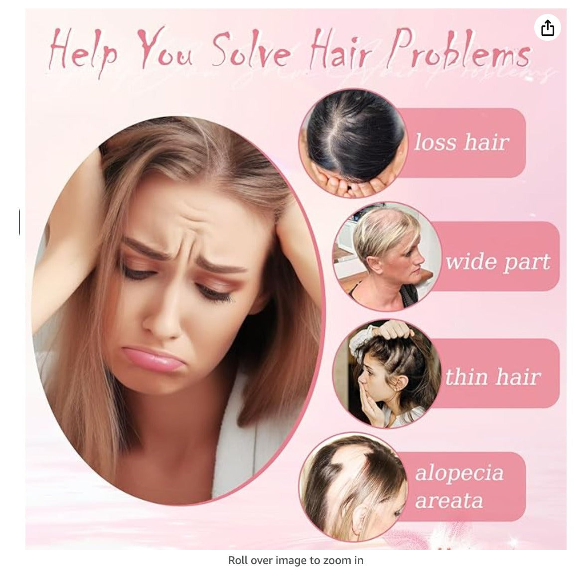 Hair Toppers for Women with Bangs Short Bob Synthetic Hair Pieces for Thinning H