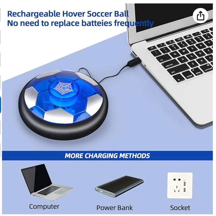 Hockey & Hover Soccer Ball 3-in-1 Set, Gift for Kids Aged 4-6, 6-8, 8-12, Ind...