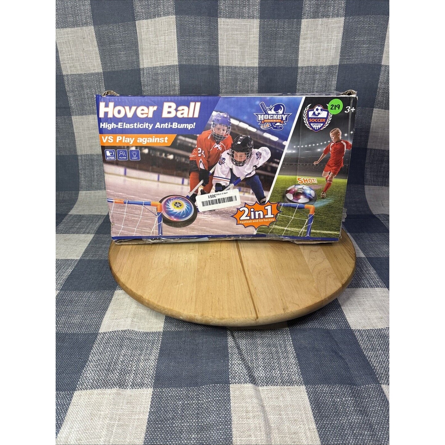 Hockey & Hover Soccer Ball 3-in-1 Set, Gift for Kids Aged 4-6, 6-8, 8-12, Ind...