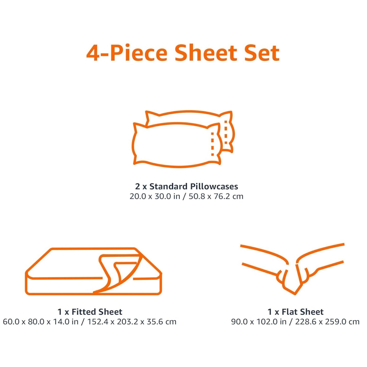 Lightweight Super Soft Queen Wrinkle-Resistant Microfiber 4-Pc